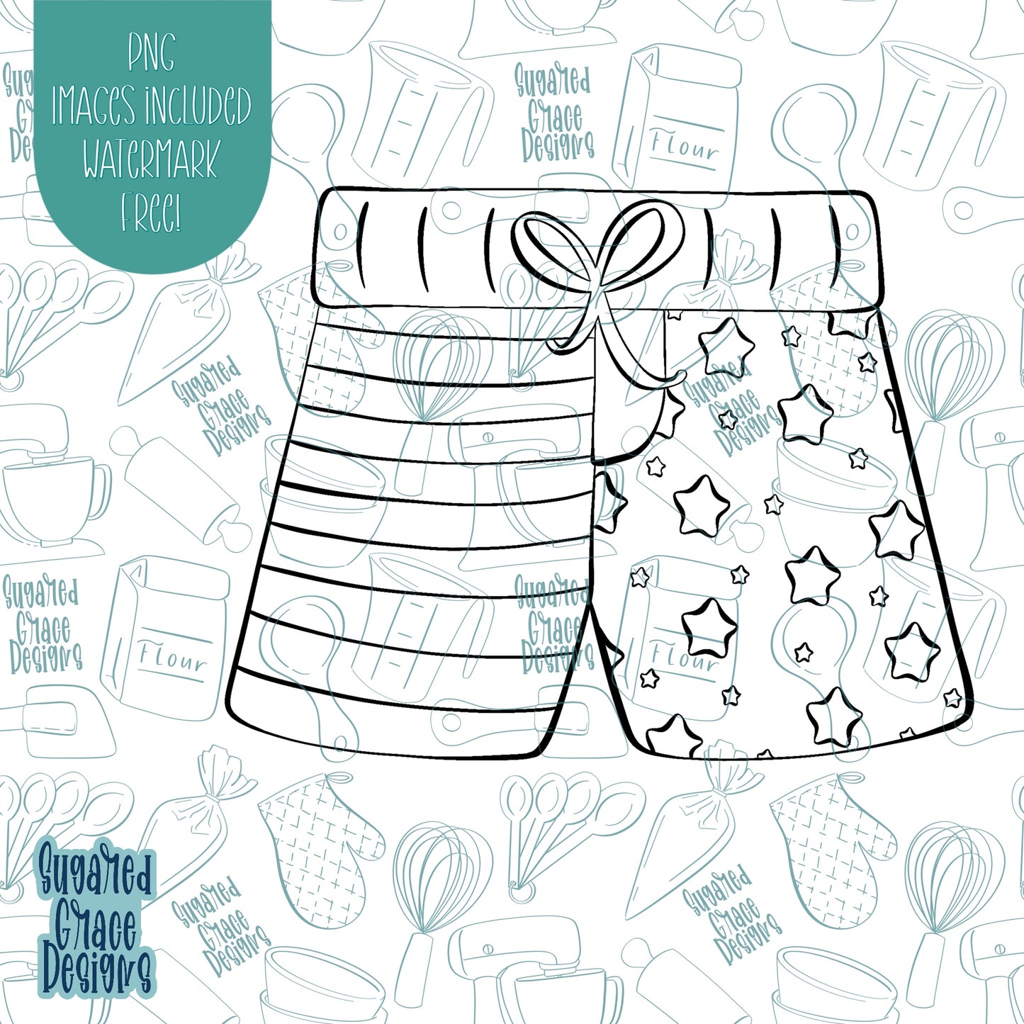 4th of July Patriotic Swim Trunks Cookie Cutter with Matching Printable PNG Images for Edible Ink Printers Including Eddie