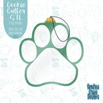 Paw ornament cookie cutter stl files with png images for edible printers including Eddie