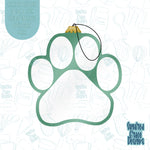 Paw ornament cookie cutter stl files with png images for edible printers including Eddie