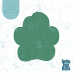 Paw ornament cookie cutter stl files with png images for edible printers including Eddie