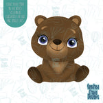 Teddy bear cookie cutter with png images for edible printers including Eddie