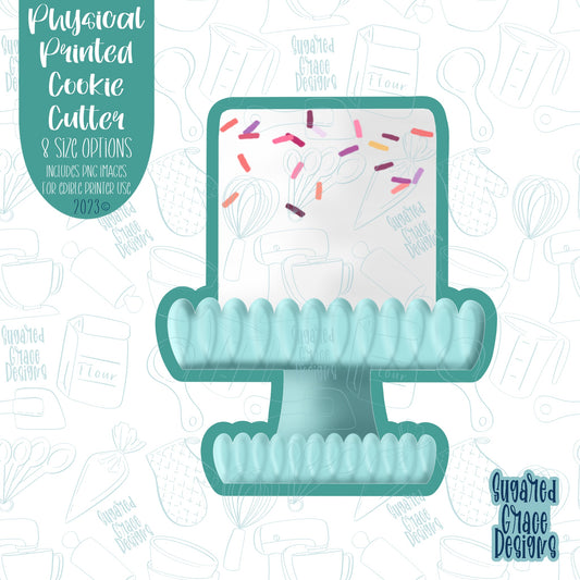 Birthday Cake cookie cutter with png image for edible printer including Eddie