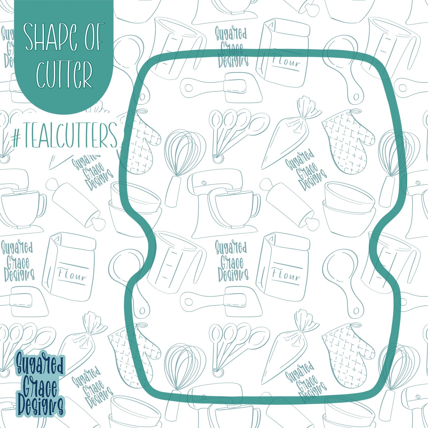 Back To School Pencil Sharpener Cookie Cutter with Matching PNG Images for Edible Ink Printers Including Eddie