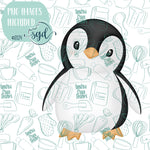 Penguin Cookie Cutter STL Files with PNG Images to Match - For 3D Printing and Edible Ink Printers