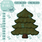 Pine Tree Cutter STL File with PNG Images to Match - For 3D Printing and Edible Ink Printers