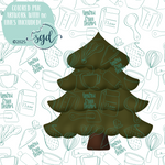Pine Tree Cutter STL File with PNG Images to Match - For 3D Printing and Edible Ink Printers