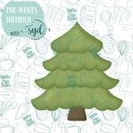 Pine Tree Cookie Cutter STL Files with PNG Images to Match - For 3D Printing and Edible Ink Printers