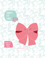 Pink Bow Cookie Cutter STL and PNG set