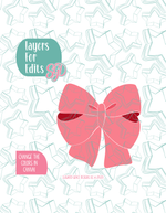 Pink Bow Cookie Cutter with matching PNG