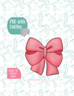 Pink Bow Cookie Cutter with matching PNG