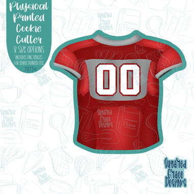 Football Jersey cookie cutter with png images for edible printers including Eddie