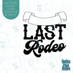 Last rodeo plaque cookie cutter with png image for edible printers inc ...