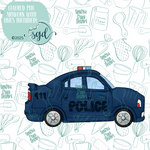Police Car Cookie Cutter STL File with PNG Images to Match - For 3D Printing and Edible Ink Printers