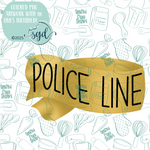 Police Tape Cookie Cutter STL File with PNG Images to Match - For 3D Printing and Edible Ink Printers