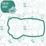 Police Tape Cookie Cutter with PNG Images to Match - Hand Drawn Graphics for Edible Ink Printers