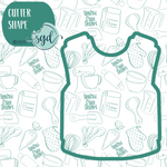 Police Vest Cookie Cutter with PNG Images to Match - Hand Drawn Graphics for Edible Ink Printers