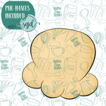 Kernel Popcorn Cookie Cutter with PNG Images to Match - Hand Drawn Graphics for Edible Ink Printers - Winter Cookie Ideas for Bakers