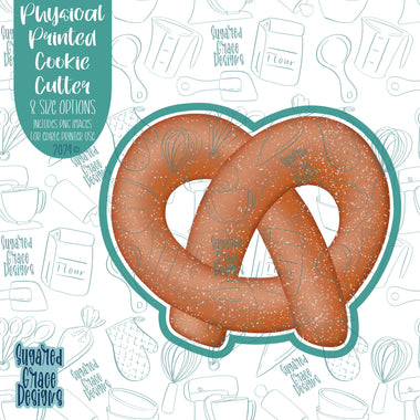Pretzel Cookie Cutter with Matching Printable PNG Images for Edible Ink Printers Including Eddie