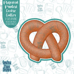 Pretzel Cookie Cutter with Matching Printable PNG Images for Edible Ink Printers Including Eddie