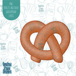 Pretzel Cookie Cutter with Matching Printable PNG Images for Edible Ink Printers Including Eddie