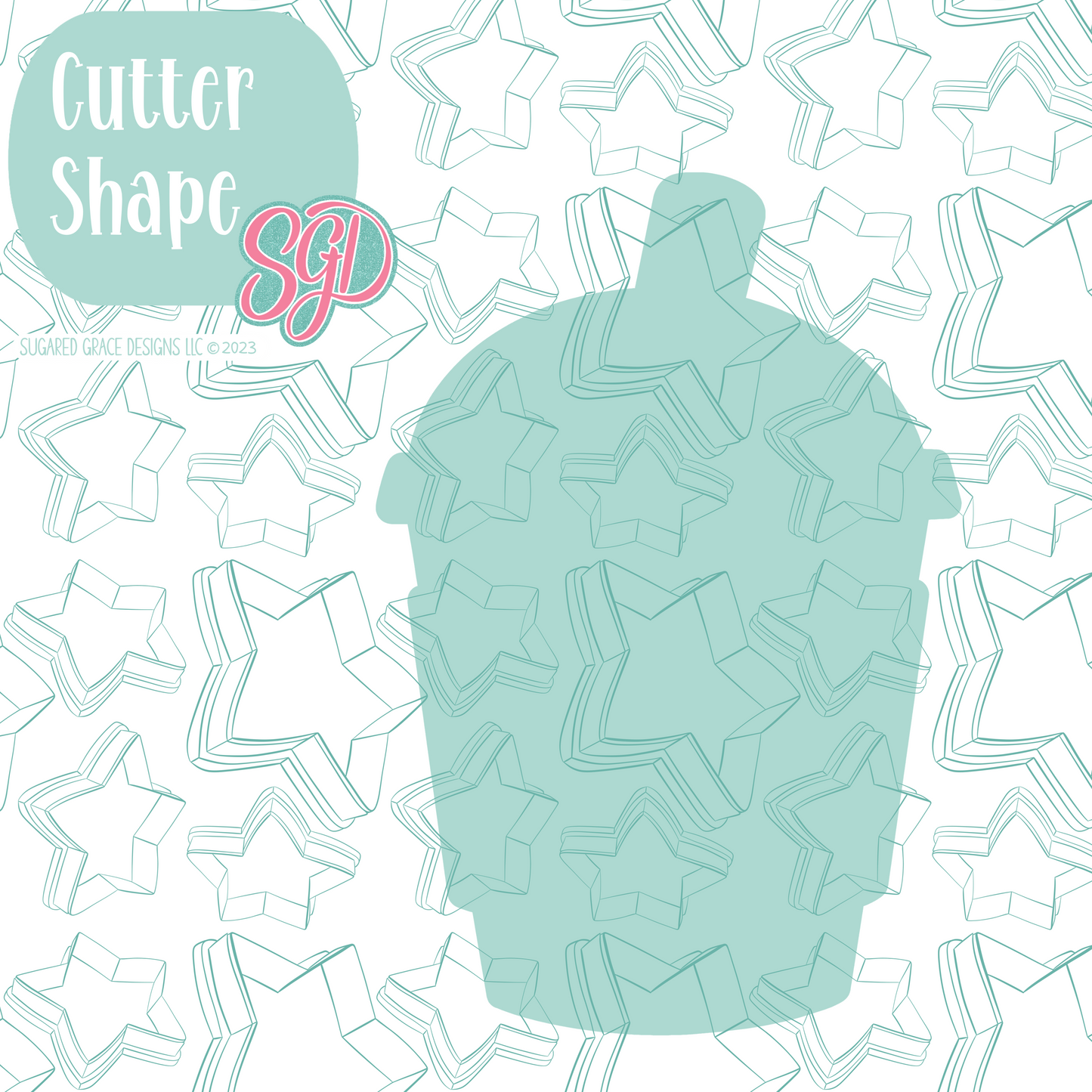 Iced Pumpkin Spice Latte Cookie Cutter STL File with PNG Images to Match - For 3D Printing and Edible Ink Printers
