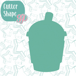 Iced Pumpkin Spice Latte Cookie Cutter with PNG Images to Match - Hand Drawn Graphics for Edible Ink Printers