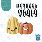 Thanksgiving Squash goals cookie cutter set with png images for edible printers including Eddie