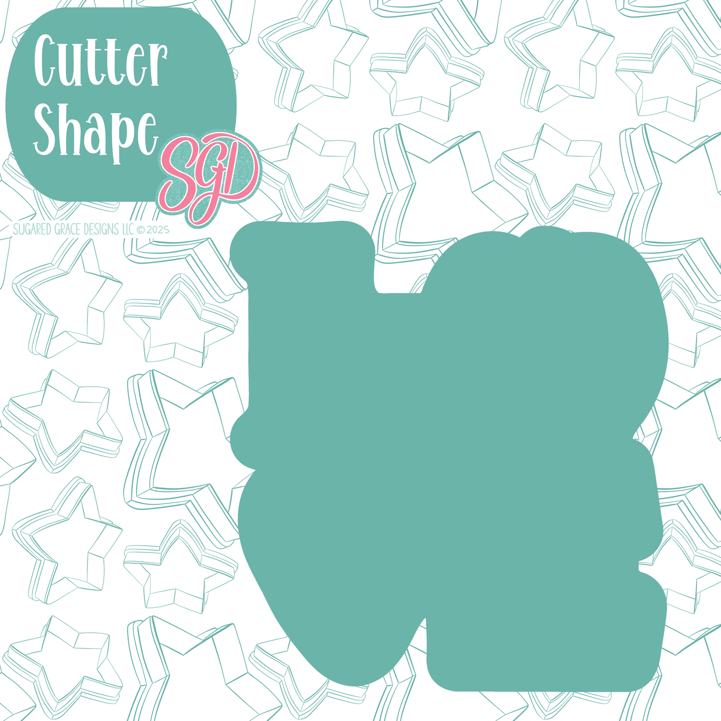 Pumpkin Love Cookie Cutter with PNG Images to Match - Hand Drawn Graphics for Edible Ink Printers