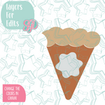 Pumpkin Pie Platter Cookie Cutter STL File with PNG Images to Match - For 3D Printing and Edible Ink Printers