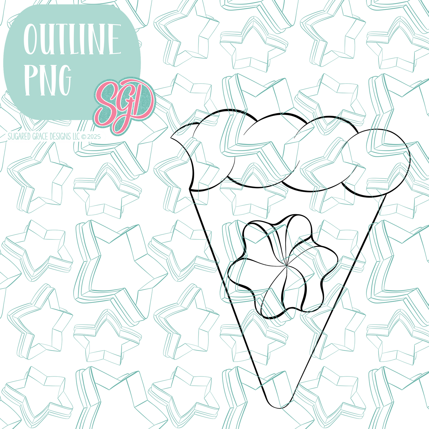 Pumpkin Pie Platter Cookie Cutter STL File with PNG Images to Match - For 3D Printing and Edible Ink Printers