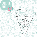Pumpkin Pie Platter Cookie Cutter STL File with PNG Images to Match - For 3D Printing and Edible Ink Printers