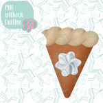Pumpkin Pie Platter Cookie Cutter STL File with PNG Images to Match - For 3D Printing and Edible Ink Printers