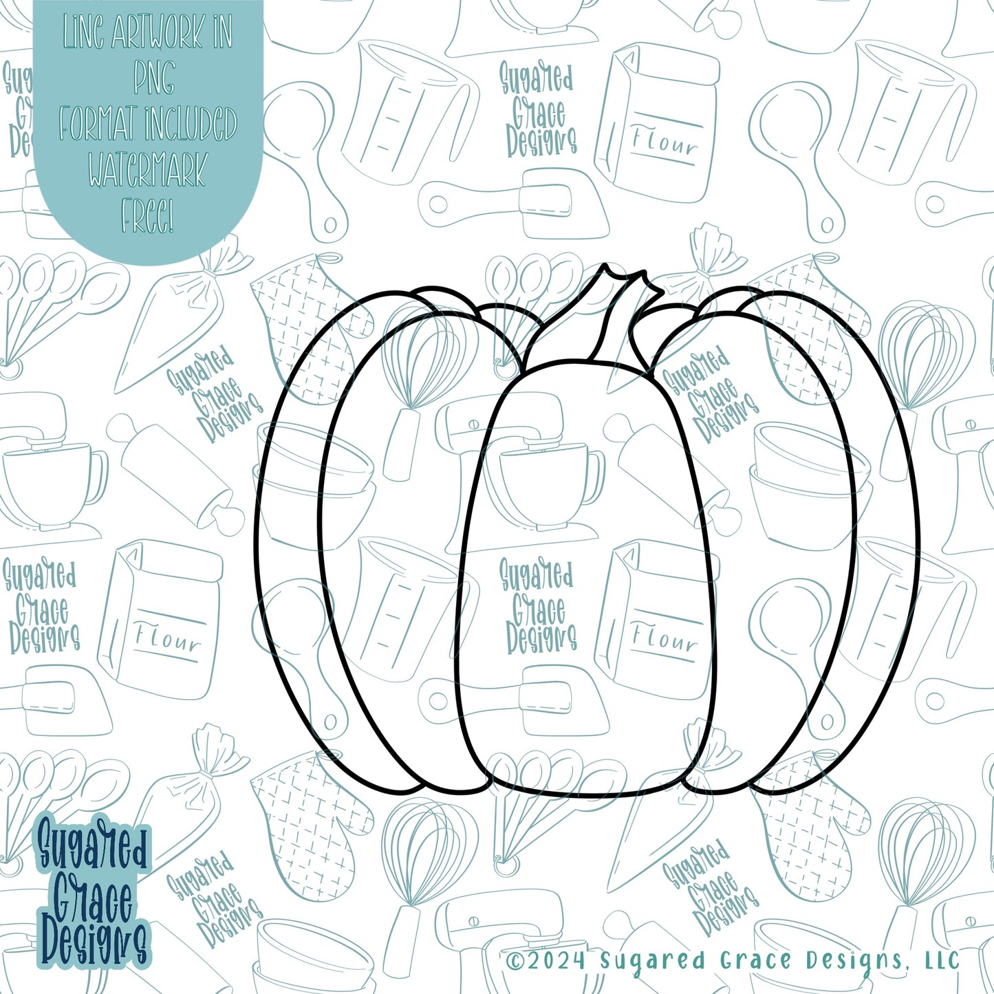Pumpkin Cookie Cutter STL Files for 3D Printing with Matching Printable PNG Images for Edible Ink Printers Including Eddie