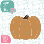 Pumpkin Cookie Cutter with PNG Images to Match - Hand Drawn Graphics for Edible Ink Printers