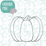 Pumpkin Cookie Cutter with PNG Images to Match - Hand Drawn Graphics for Edible Ink Printers