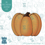 Pumpkin Cookie Cutter with Matching Printable PNG Images for Edible Ink Printers Including Eddie