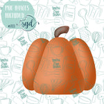 Simple Pumpkin Cookie Cutter STL Files with PNG Images to Match - For 3D Printing and Edible Ink Printers