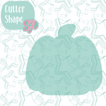 Simple Pumpkin Cookie Cutter STL File with PNG Images to Match - For 3D Printing and Edible Ink Printers