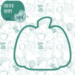 Chubby Pumpkin Cookie Cutter with PNG Images to Match - Hand Drawn Graphics for Edible Ink Printers - Thanksgiving Cookie Ideas for Bakers