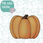Pumpkin Cookie Cutter with PNG Images to Match - Hand Drawn Graphics for Edible Ink Printers