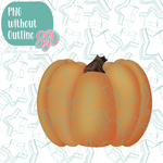 Pumpkin Cookie Cutter with PNG Images to Match - Hand Drawn Graphics for Edible Ink Printers
