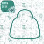 Purse Cookie Cutter with PNG Images to Match - Hand Drawn Graphics for Edible Ink Printers