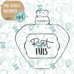 Rat Tails Potion Bottle Practice Cookie with PNG Images to Match - 3D Printed Demonstrations for Decorating Classes