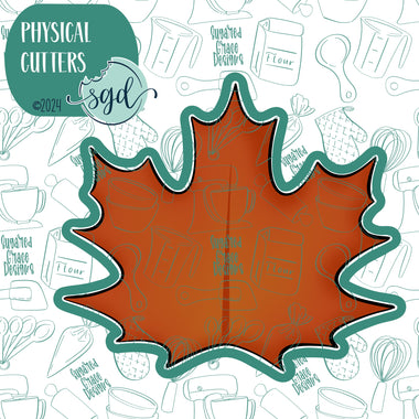 Fall Autumn Leaf Cookie Cutter with PNG Images to Match - Hand Drawn Graphics for Edible Ink Printers - Thanksgiving Cookie Ideas for Bakers