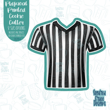 Referee Shirt Cookie Cutter With PNG Images for Edible Ink Printers Including Eddie