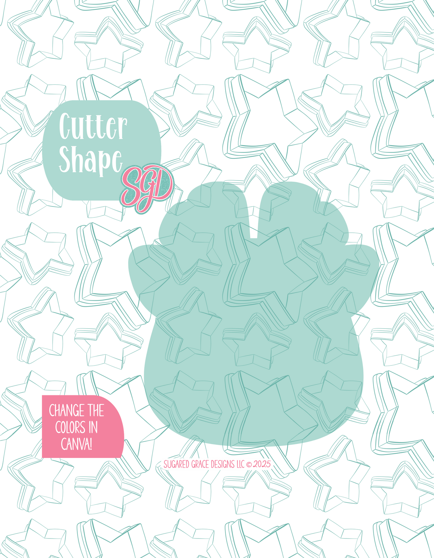 Christmas Reindeer Cookie Cutter STL File with PNG Images to Match - For 3D Printing and Edible Ink Printers