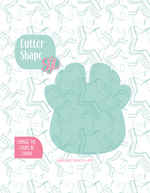 Christmas Reindeer Cookie Cutter STL File with PNG Images to Match - For 3D Printing and Edible Ink Printers