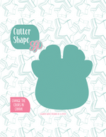 Christmas Reindeer Cookie Cutter with PNG Images to Match - Hand Drawn Graphics for Edible Ink Printers