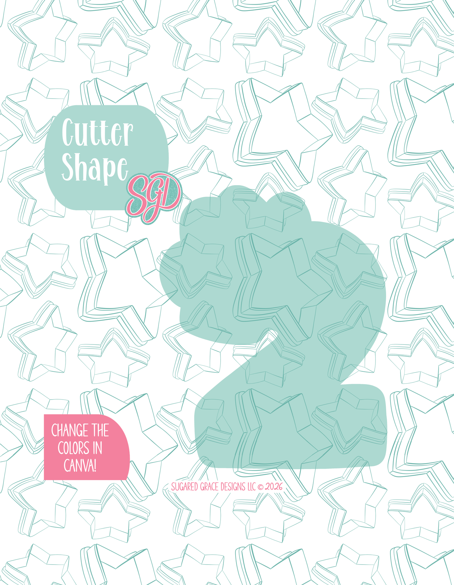 Cowboy Number Two Cookie Cutter STL and PNG set