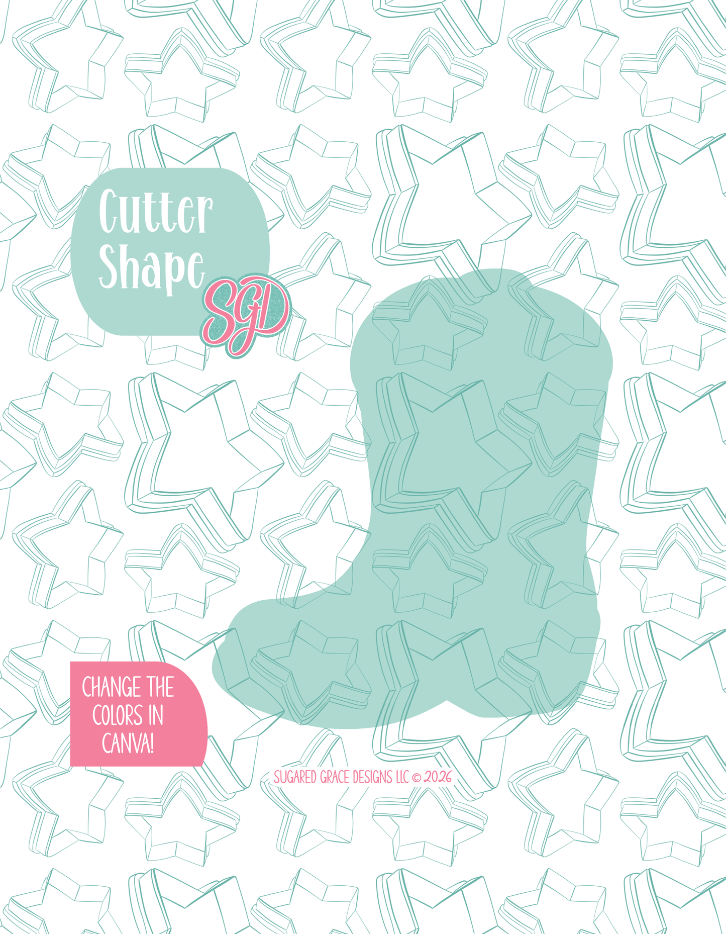 Cowboy Boot Cookie Cutter STL and PNG set
